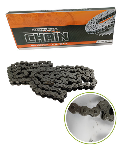 [ENCAD-6502-008] CADENA MOTO 520H-116 ESLABONES