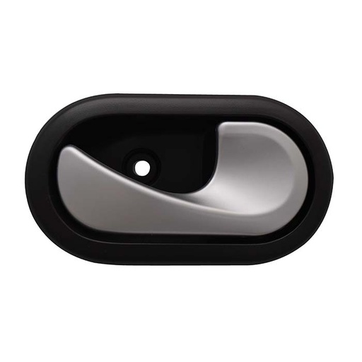 [012-2606-02] MANIJA INTERIOR RN DUSTER 13-20/STEPWAY 10-15/SANDERO 07-15/MEGANE II 04-10/SCENIC II 05-08/CLIO EURO 07-09/OROCH 18-22  NEGRO/PLATA PLASTICO PARA VARILLA HUSHAN Derecho Delantera/Trasera  