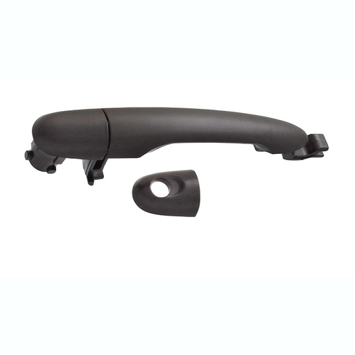 [012-2611-00] MANIJA EXTERIOR RN KOLEOS 12-16  CON Y SIN HOYO PARA LLAVE CORRUGADA NEGRA PLASTICO HUSHAN Derecho/Izquierdo Delantera/Trasera  