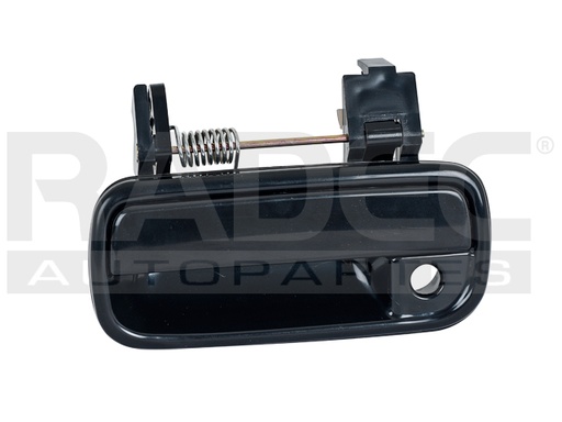 [012-3001-05] MANIJA EXTERIOR TY 4RUNNER 1998  CON HOYO PARA LLAVE LISA NEGRA PLASTICO HUSHAN Izquierdo Delantera  