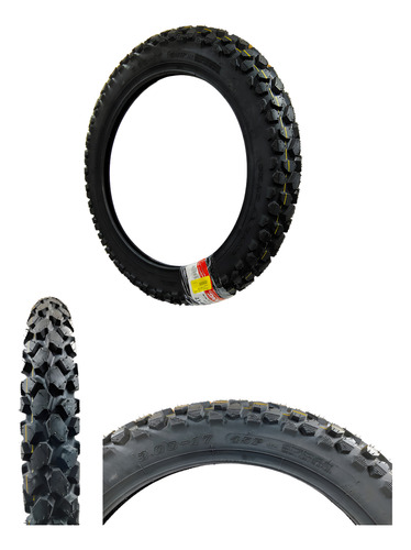 [CHAO-GA-3.00-17] LLANTA MOTO CHAOYANG 3.00-17 GAJOS TT H871