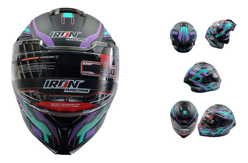 [CAS-7101-6923C] CASCO ABATIBLE EMBER VIOLETA L