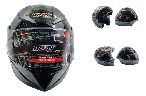 [CAS-7101-6602A] CASCO ABATIBLE IRON RACING MATE  DOT IR-121 DARK PHOENIX