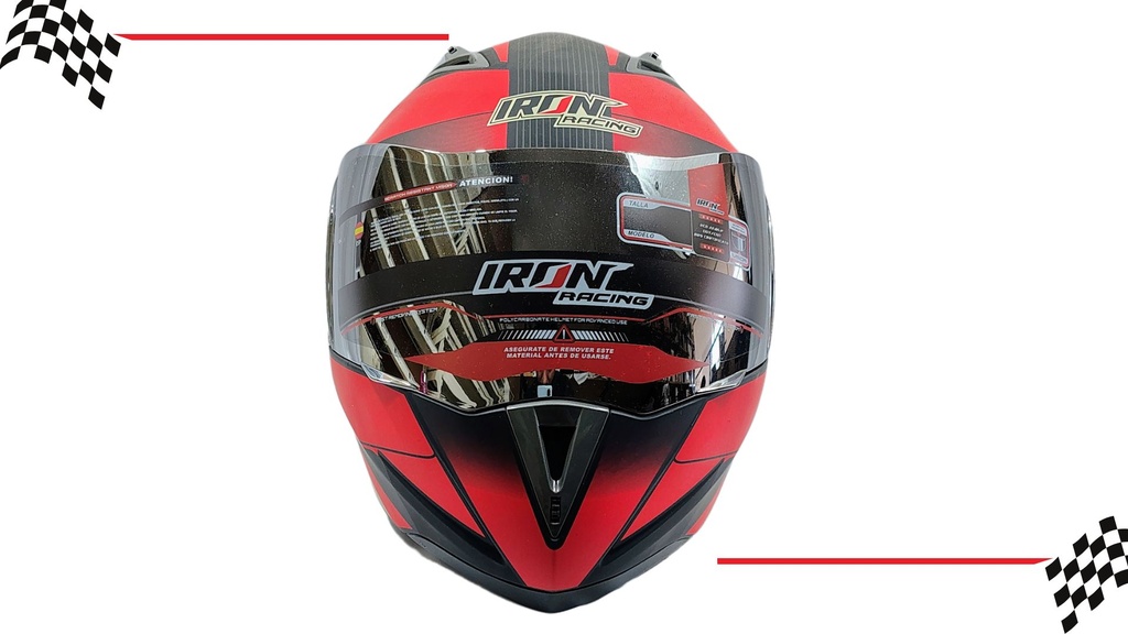 CASCO ABATIBLE IRON RACING IR-105 DOBLE MICA DOT D | Autopartes Meno