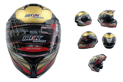 [CAS-7101-6915C] CASCO ABATIBLE TRETECH ROJO L
