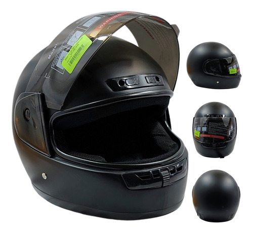[ENCAS-7101-1307] CASCO CERRADO NEGRO MATE=MSD-106-NM