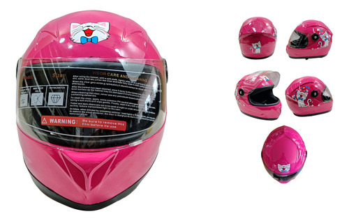 [ENCAS-7101-1310] CASCO CERRADO ROSA INFANTIL