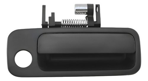 [012-3002-42] MANIJA EXTERIOR TY CAMRY 97-01  CON HOYO PARA LLAVE LISA NEGRA PLASTICO HUSHAN Derecho Delantera  