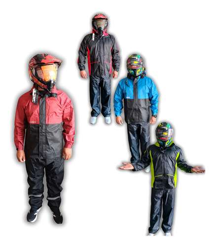 [ENIMP-7314-0003] IMPERMEABLE C/PANTALON (2PZ) VINO  TALLA G