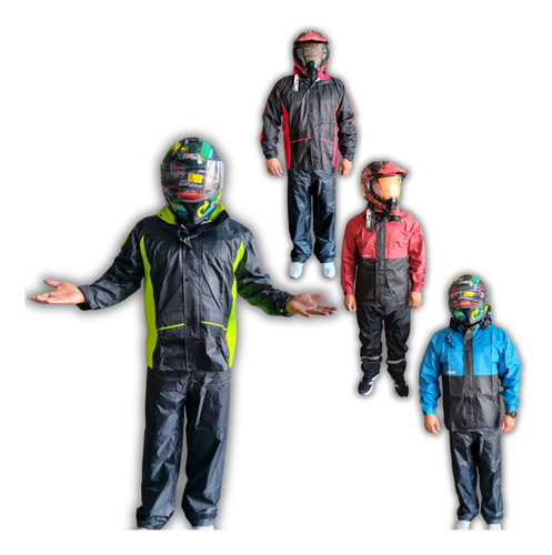 [ENIMP-7314-0022] IMPERMEABLE C/PANTALON (2PZ) VERDE TALLA L