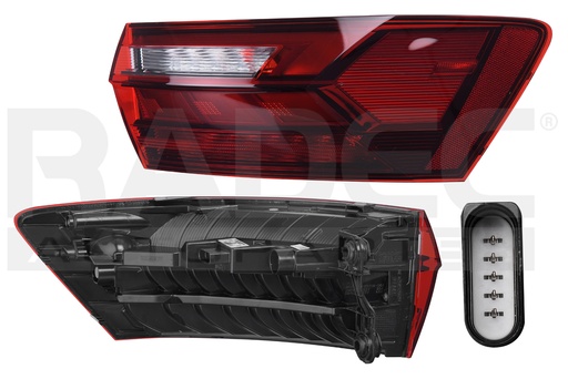 [017-3112-94] CALAVERA EXTERIOR VW JETTA 21-24 C/LEDS ORIGINAL DER