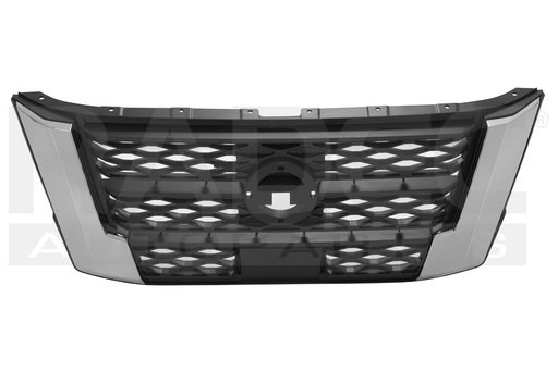 [204-2307-08] PARRILLA NS FRONTIER 21-23 NEGRO/CROMO 4X2/4X4/XE/PLATINUM/LE PLATINUM L4 4 CILINDROS 2.5L 2/4 PUERTAS