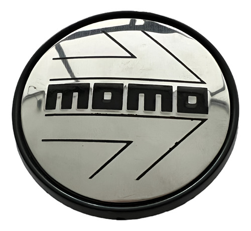 [CRMOM08-V] TAPA CENTRO DE RIN UNIVERSAL  CROMO 2 MOMO 4 PZAS MEDIANO