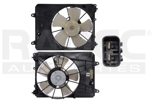 [218-1310-00] MOTOVENTILADOR HD CITY 14-20 L4 1.5L P/RAD SENCILLO COMPLETO 2 PINES KS
