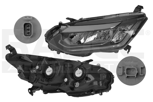 [019-1310-11] FARO HD CITY 18-20 MANUAL C/LEDS S/FOCO DEPO IZQ