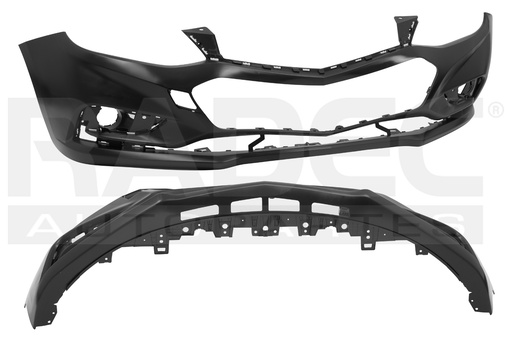 [203-0665-25] FASCIA DELANTERA CV CRUZE 16-18 C/HOYO P/TIRON LS/LT/PREMIER L4 4 CILINDROS 1.4/1.8L 4 PUERTAS