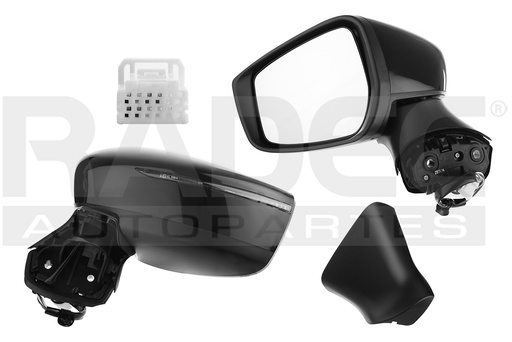 [018-2330-37] ESPEJO NS VERSA 20-24 ELECTRICO C/DIRECCIONAL P/PINTAR 5 PINES ADVANCE/EXCLUSIVE/PLATINUM L4 4 CILINDROS 1.6L 4 PUERTAS IZQ