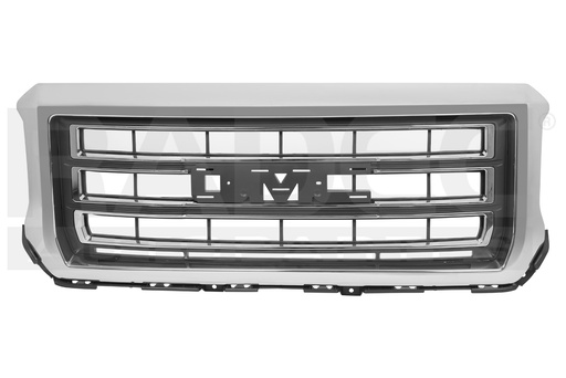 [204-0637-11] PARRILLA GM SIERRA 14-15 NEGRA C/MOLDURA CROMADA BASE/SLE V8 8 CILINDROS 5.3L 2/4 PUERTAS