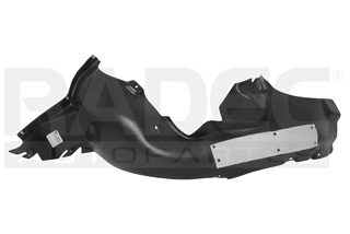 [216-3116-13] TOLVA SALPICADERA DELANTERA VW POLO 15-22 PLASTICO TIPTRONIC/SOND/DESIGN SOND/BASE/TSI/DSG/SPORTLINE/ALL STAR/STARLINE L4 4 CILINDROS 1.2/1.6/1.8L 5 PUERTAS IZQ