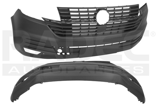 [203-3123-09] FASCIA DELANTERA VW TRANSPORTER 21-24 COMPLETA C/PARILLA C/REJILLA CORRUGADA S/HOYO P/SENSOR CARGO VAN/CHASIS CAB L4 4 CILINDROS 2.0L 2/4 PUERTAS