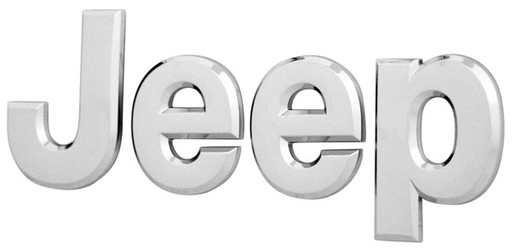 [001-2000-09] EMBLEMA LETRAS JEEP PATRIOT, LIBERTY, GRAND CHEROKEE 05-10 CROMO GRANDE