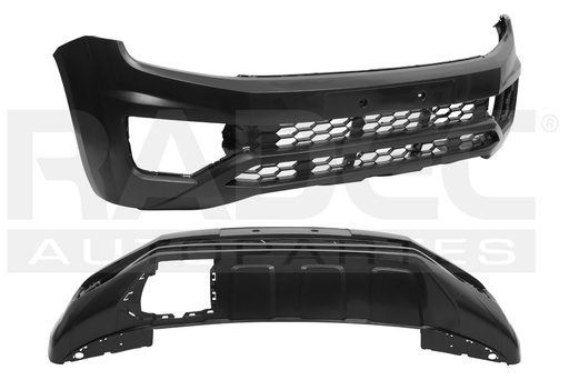 [203-3125-02] FASCIA DELANTERA VW AMAROK 18-23 P/PINTAR C/REJILLA HIGHLINE/DIESEL L4/V6 4/6 CILINDROS 2.0/3.0L 2/4 PUERTAS