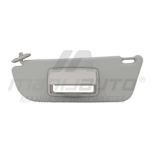 [108805] VISERA CV CORSA 00-10/TORNADO 04-11 1 PIEZA CON ESPEJO SIN LUZ GRIS CLARO VINIPIEL BRA GENERICA TIPO ORIGINAL Izquierdo Delantera