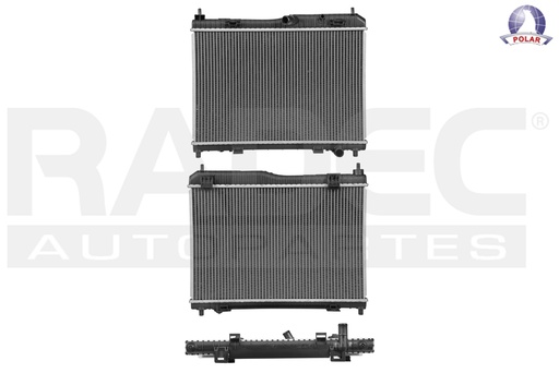 [220-1217-10] RADIADOR FD FIESTA 11-19/FIGO 16-20 L4 1.5, 1.6 LTS STD C/S AA 14X22X26MM ALUM SOLD POLAR