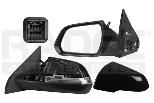 [018-3410-01] ESPEJO HY CRETA 17-20 ELECTRICO C/DIRECCIONAL 5 PINES GLS P/PINTAR IZQ