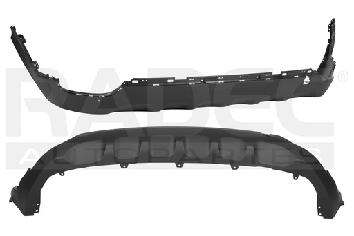 [203-3502-21] FASCIA TRASERA KI SPORTAGE 19-22 C/2 HOYOS P/SENSOR LX/EX/EX PACK/SXL L4 4 CILINDROS 2.0/2.4L 5 PUERTAS INFERIOR