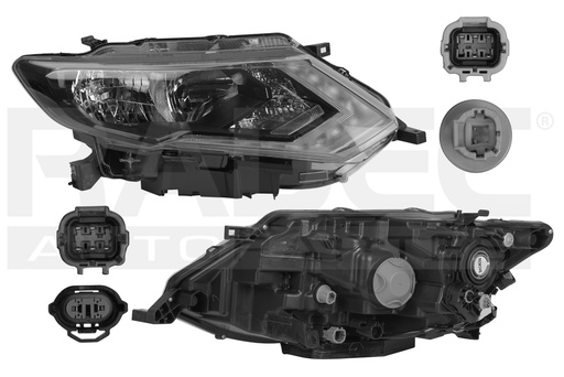 [019-2324-26] FARO NS X-TRAIL 18-22 ELECTRICO C/MOTOR C/LEDS DEPO DER