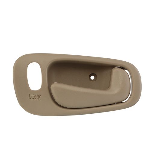 [012-3004-16] MANIJA INTERIOR TY COROLLA  CV GEO PRIZM 98-02  CON HOYO PARA SEGURO BEIGE PLASTICO HUSHAN Derecho Delantera/Trasera  