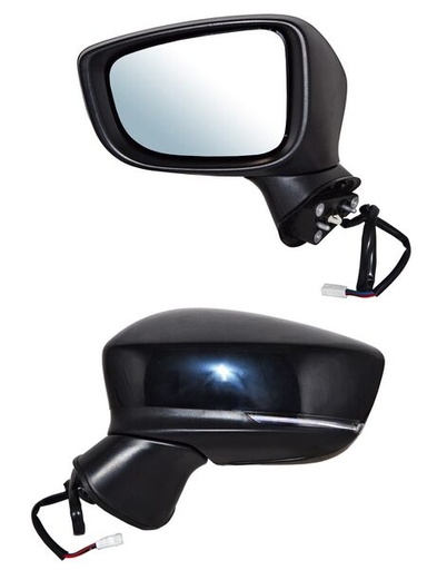 [ELM317EL] ESPEJO MAZDA 3 17-18 ELECT C/DESEMP C/DIRECC P/PINT IZQ