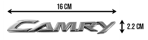 [001-3801-02] LETRAS CAMRY 15-17 CROMO 16x2.2cm