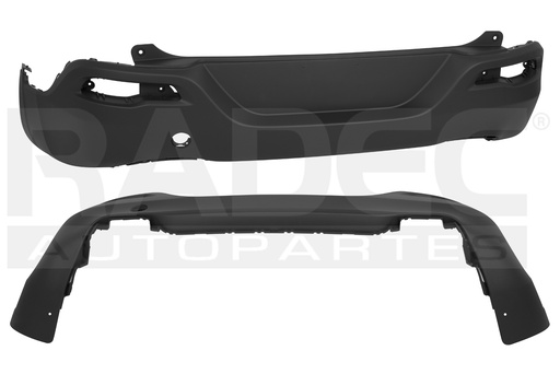 [203-1601-05] FASCIA TRASERA JP CHEROKEE 14-18 S/HOYO P/MOLDURA 4X4/4X2BASE/LATITUDE/PREMIUM/TRAIHAWK L4/V6 4/6 CILINDRO 2.4/3.2L 5 PUERTAS INFERIOR