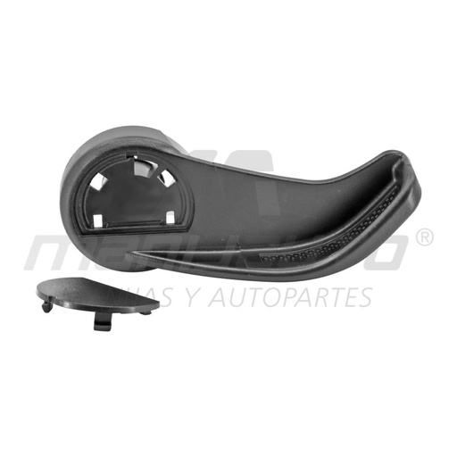 [108528] MANIJA INTERIOR NS TIIDA 07-17/VERSA AMERICANO 07-11 1 PIEZA CORRUGADA NEGRA PLASTICO PARA RECLINAR ASIENTO HUSHAN Derecho Delantera