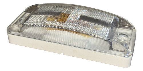 [009-P063-B] PLAFON TIPO RECORD 2X6" CRISTAL LINEA PESADA S/FOCO