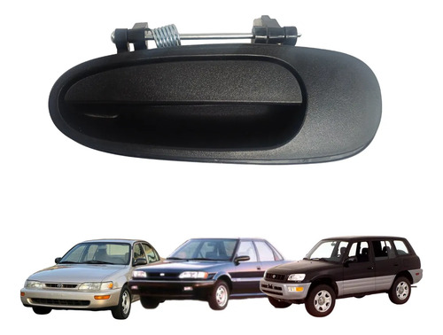 [012-3004-23] MANIJA EXTERIOR TY COROLLA 92-97/RAV4 96-00  CV GEO PRIZM 92-97  CORRUGADA NEGRA HUSHAN Izquierdo Trasera  