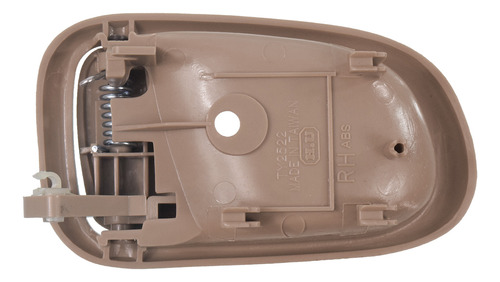 [012-3004-38] MANIJA INTERIOR TY COROLLA  CV GEO PRIZM 92-97  PATA CORTA BEIGE PLASTICO HUSHAN Derecho Delantera/Trasera  