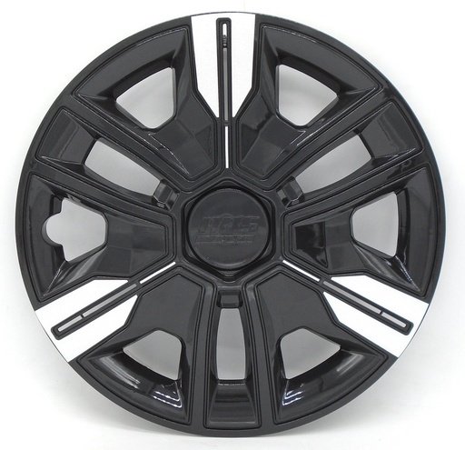 [POLR14-LES0047] TAPON POLVERA RIN 14 ABS SPORT TUNING NEGRO-BLANCO LES0047