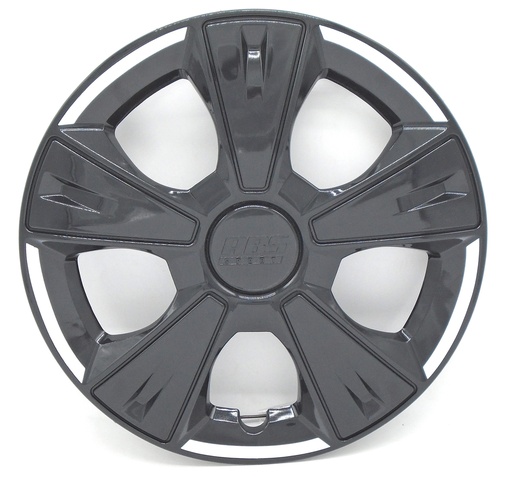 [POLR14-LES0050] TAPON POLVERA RIN 14 ABS SPORT TUNING NEGRO-BLANCO LES0050
