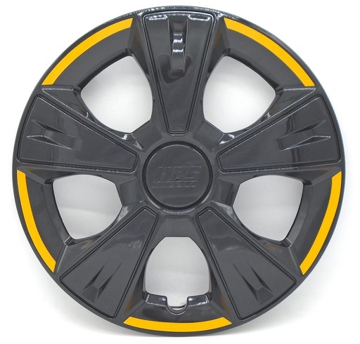 [POLR14-LES0053] TAPON POLVERA RIN 14 ABS SPORT TUNING NEGRO-BLANCO LES0053