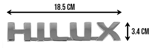 [001-3803-03] EMBLEMA LETRAS HILUX 06-11 CROMO