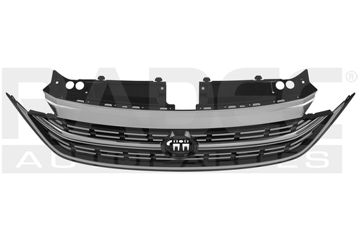 [204-3112-23] PARRILLA VW JETTA 22-24 CROMADA C/HOYO P/SENSOR /SPORTLINE/COMFORTLINE L4 4 CILINDROS 1.4L 4 PUERTAS