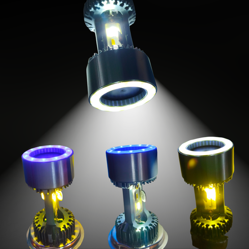 [LM148A] FOCO DE MOTO BRONX H4 4 LED CSP BICOLOR BLANCO/AZUL