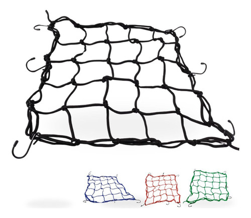 [LM216A] MALLA NEGRA MULTIUSOS PARA MOTOCICLETA 4