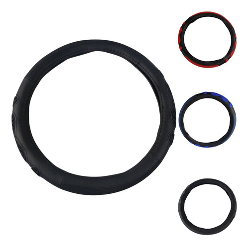 [FV351A] FUNDA NEGRA VINIL PARA VOLANTE T/MASAJE C/SILI