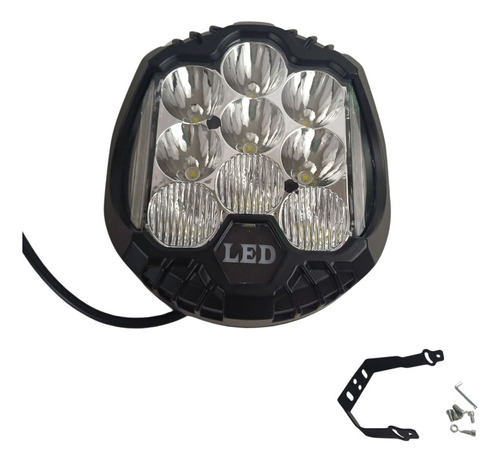 [FA008A] FARO REDONDO 6" 21 LEDS BLANCO/AMBAR