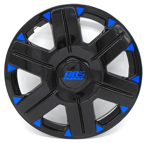 [POLR13-LES0030] TAPON POLVERA RIN 13 ABS SPORT TUNING NEGRO-AZUL LES0030