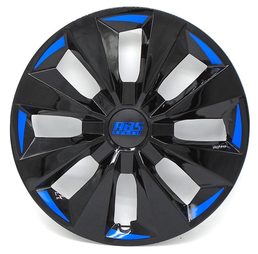 [POLR14-LES0056] TAPON POLVERA RIN 14 ABS SPORT TUNING NEGRO-AZUL LES0056